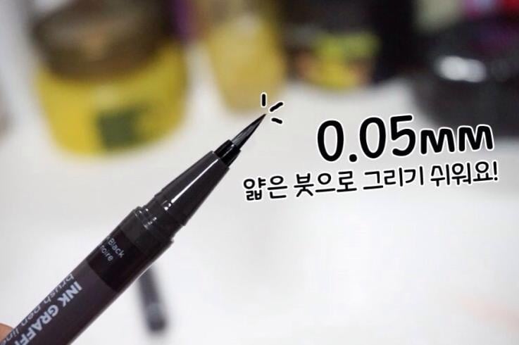 Kẻ mắt dạ The Face Shop Ink Graffi Brush Pen Liner